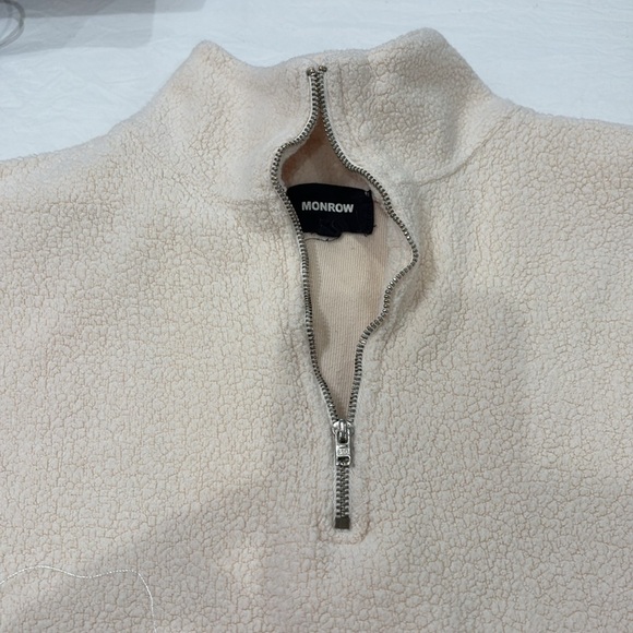 Monrow Teddy Half Zip Fleece - Picture 8 of 9